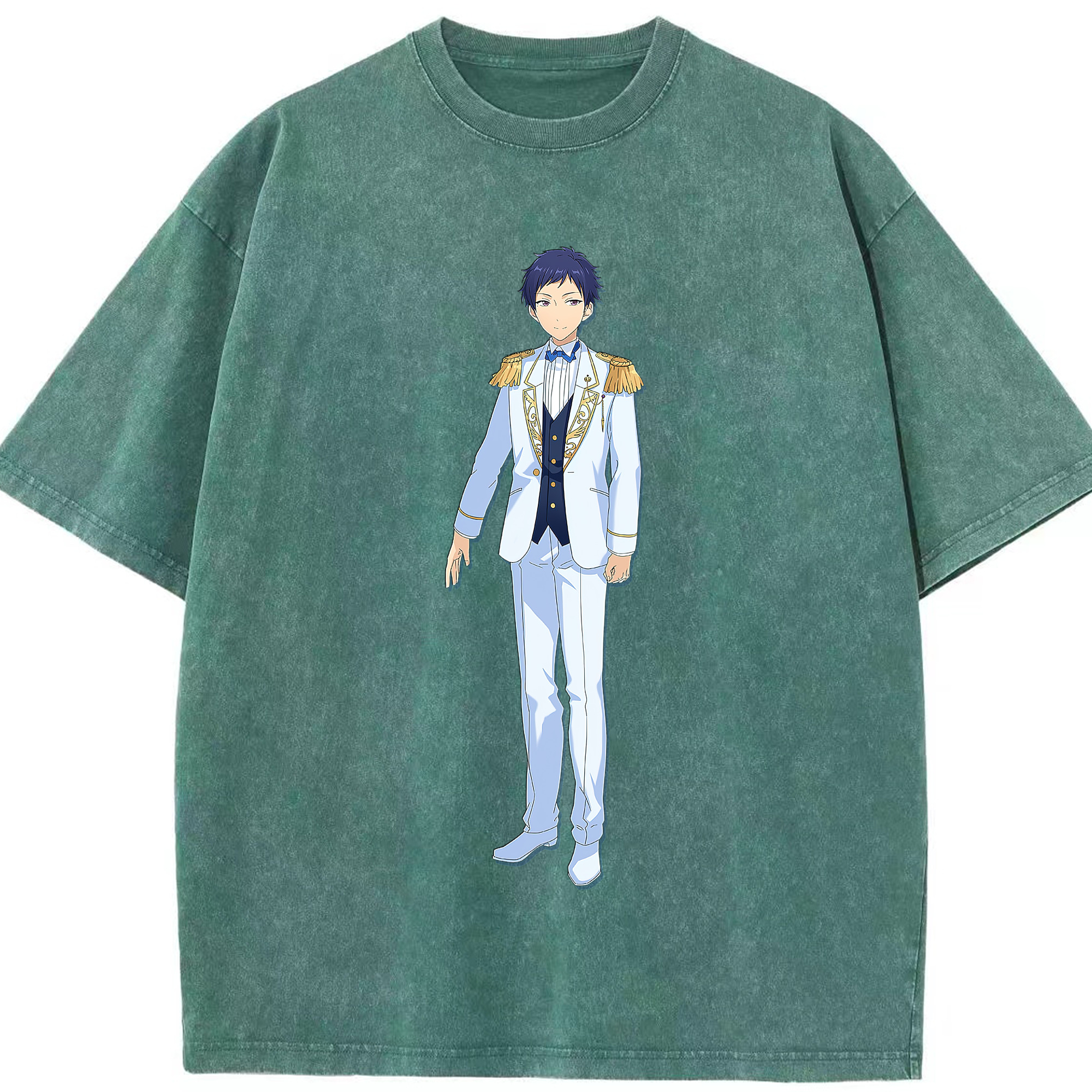 （画像用） あんさんぶるスターズ! Ensemble Stars 綿100% ヴィンテージ風 半袖Tシャツ（フロントプリント）